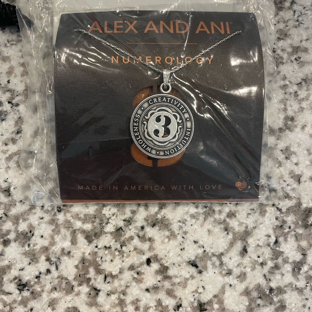 Alex and Ani Silver Numerology Necklace